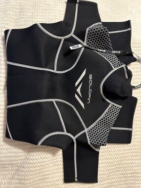 Goldfin Black Neoprene Shorty Wetsuit
